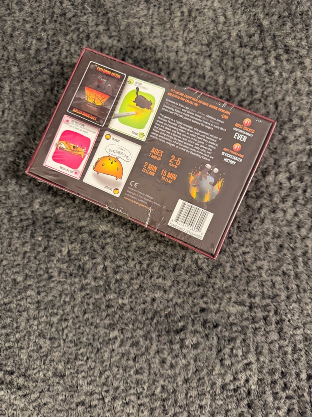 Exploding Kittens Card Game - Red - Picture 2 of 2